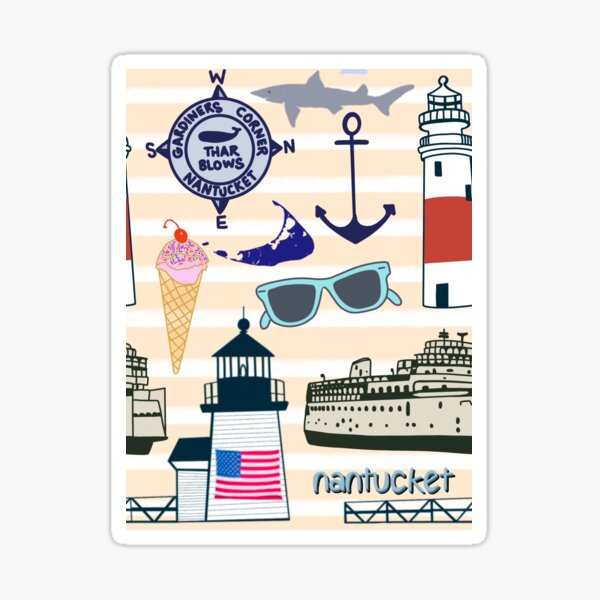Item preview, ACK Nantucket print designed and sold by cityette.