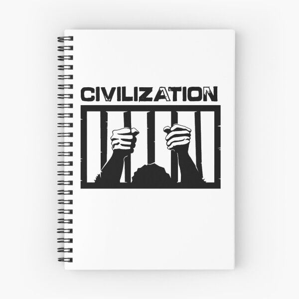 Item preview, Civilization is a Prison  (Black Version) designed and sold by 321Outright.