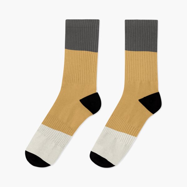 Item preview, Minimalist Color Block Triple in Muted Mustard Gold, Charcoal, and Cream Beige designed and sold by kierkegaard.