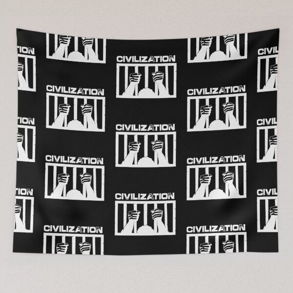 Item preview, Civilization is a Prison  (White Version) designed and sold by 321Outright.