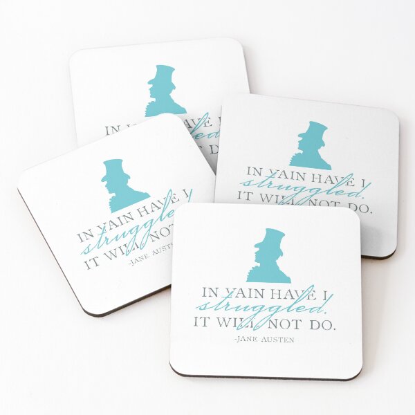 Item preview, Mr. Darcy's Struggle Pride and Prejudice Jane Austen Figure Design designed and sold by Cate Hamilton.