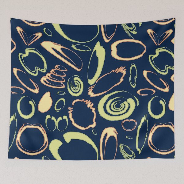 Item preview, Oval shape seamless pattern design designed and sold by hutofdesigns.