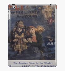 Vintage poster - Air Forces iPad Case/Skin