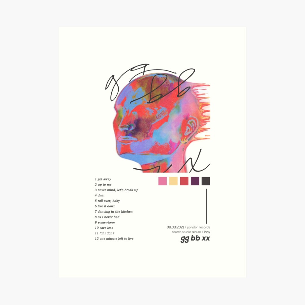 LANY gg bb xx Album Cover Poster