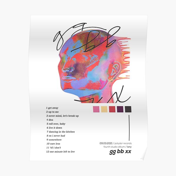LANY gg bb xx Album Cover Poster Poster