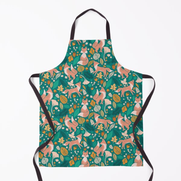 Item preview, Foxes in Teal + Pink designed and sold by latheandquill.