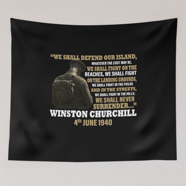 Item preview, Strength in the Face of Adversity: A Winston Churchill Motivational Design designed and sold by Abanak.