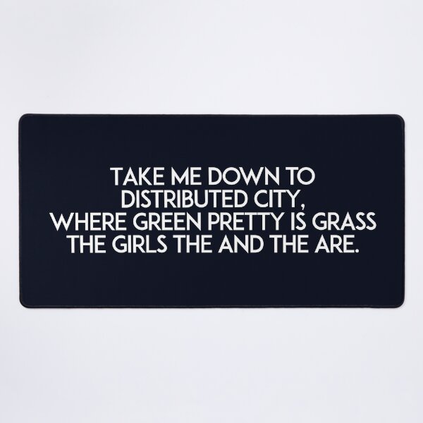 Item preview, Take me down to Distributed City (white lettering) designed and sold by unixorn.