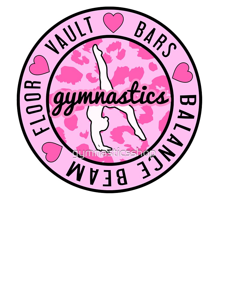 Pink Gymnastics Logo Kids T Shirt By Gymnasticsshop Redbubble