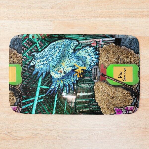 Item preview, espdzines blue the owl meets Fuchsia the hamster. designed and sold by EspDzines.