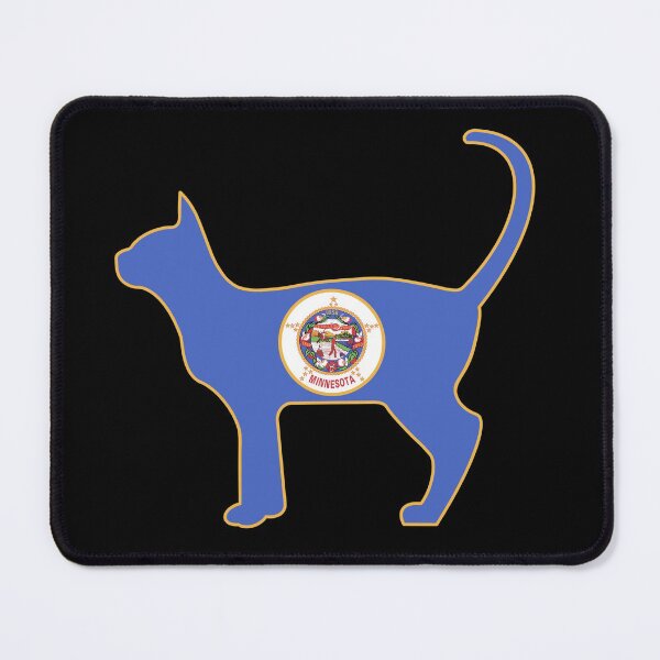 Item preview, State of Minnesota Flag for Cat Lovers 2 designed and sold by Gsallicat.