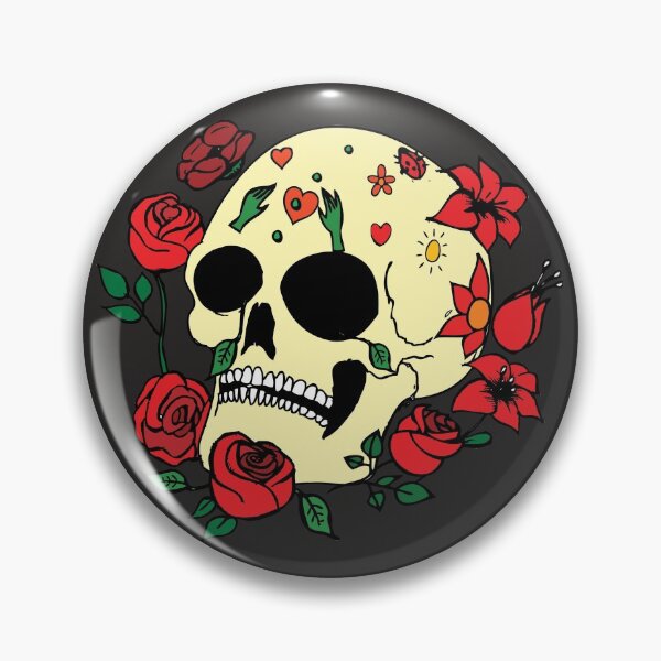 Item preview, Skull and roses designed and sold by EmerSimpson.