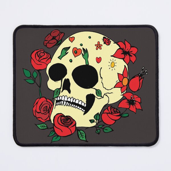 Item preview, Skull and roses designed and sold by EmerSimpson.