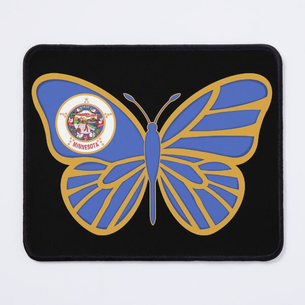 Item preview, State of Minnesota Flag Butterfly 2 designed and sold by Gsallicat.