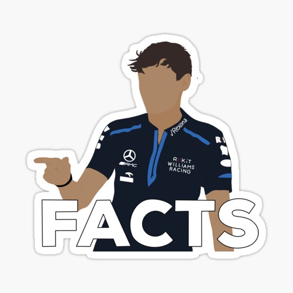 "Fakten" - George Russell Sticker