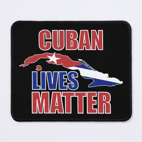 Item preview, Cuban Lives Matter Cuban Flag with Cuba Outline on Black designed and sold by Gsallicat.