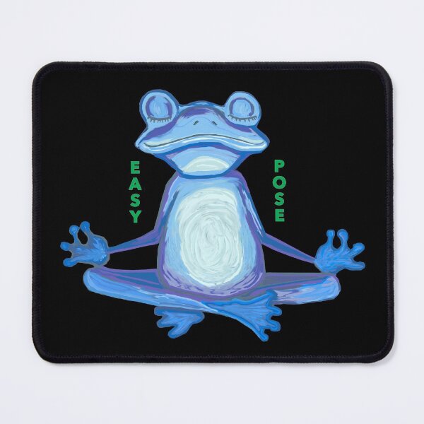 Item preview, Frog doing an Easy Pose in Yoga designed and sold by janraydesigns.
