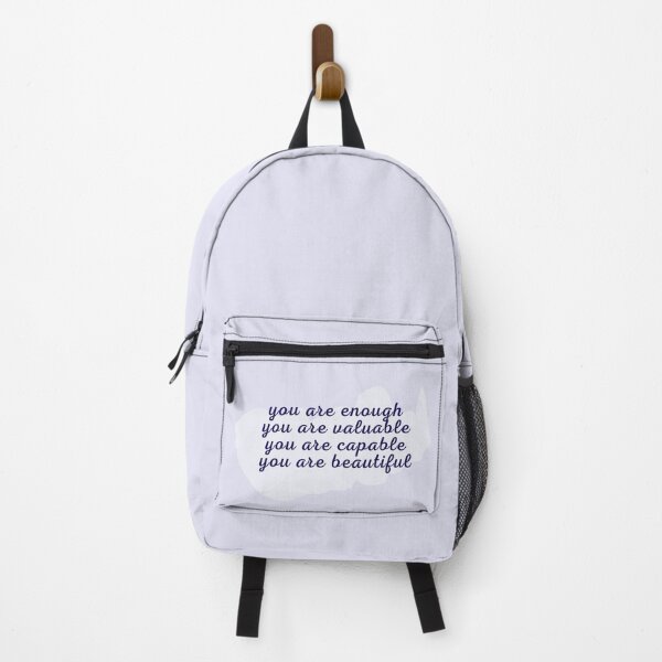 Item preview, You are enough valuable capable beautiful positivity quote designed and sold by Morgan T Park.