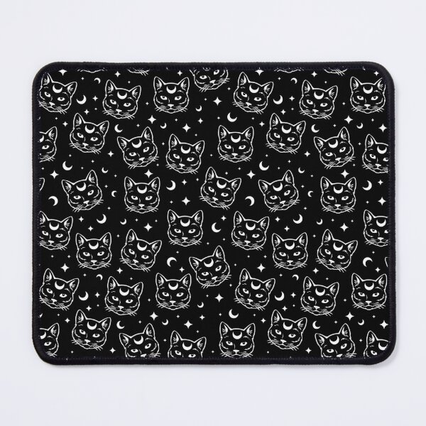 Item preview, Mystical Magical Halloween Cat with Moon Pattern designed and sold by Gsallicat.
