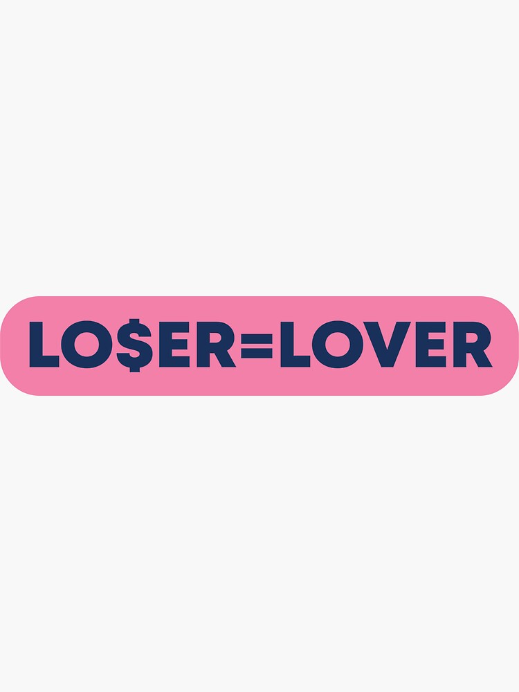 Loser Lover Txt Pink Version Sticker For Sale By Kiestak Redbubble