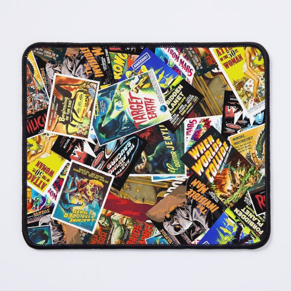 Item preview, Vintage Sci-fi & Horror Movie Poster Collage designed and sold by Rockett Graphics.