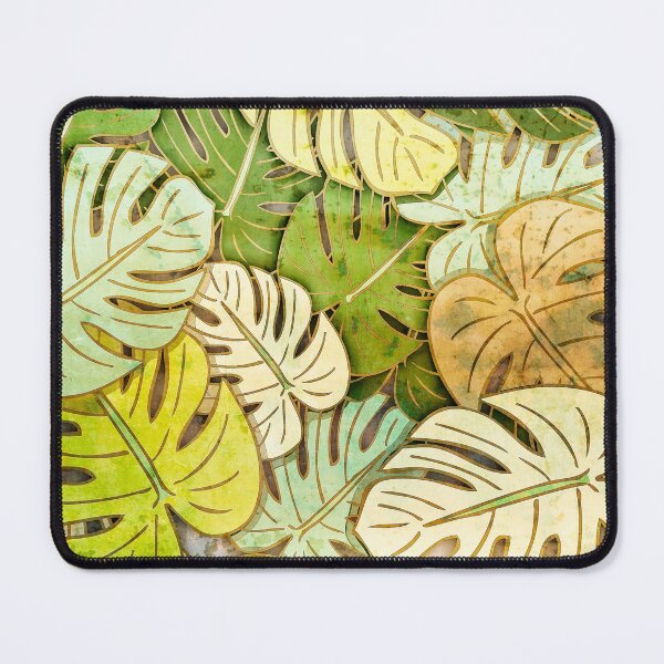 Item preview, Grunge Monstera Leaves designed and sold by Rockett Graphics.
