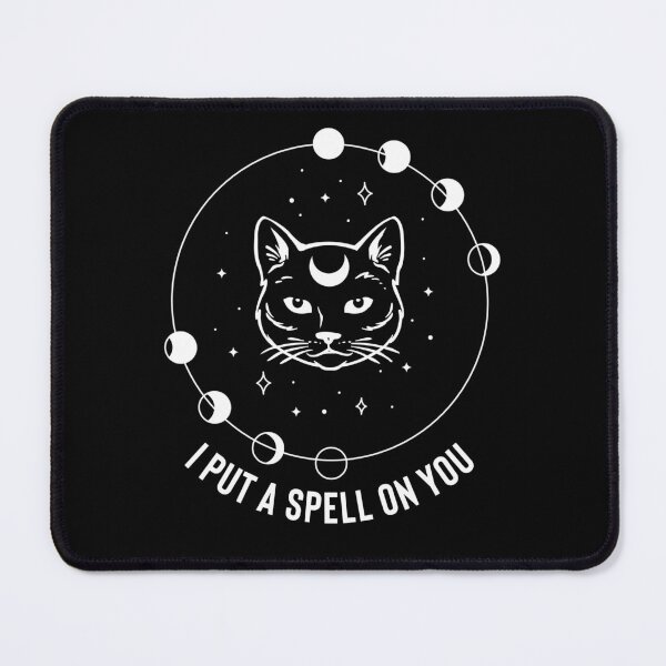 Item preview, Mystical Magical Halloween Cat with moon phases  designed and sold by Gsallicat.