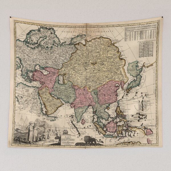 Item preview, Antique Asia map in 1740 designed and sold by ganje.