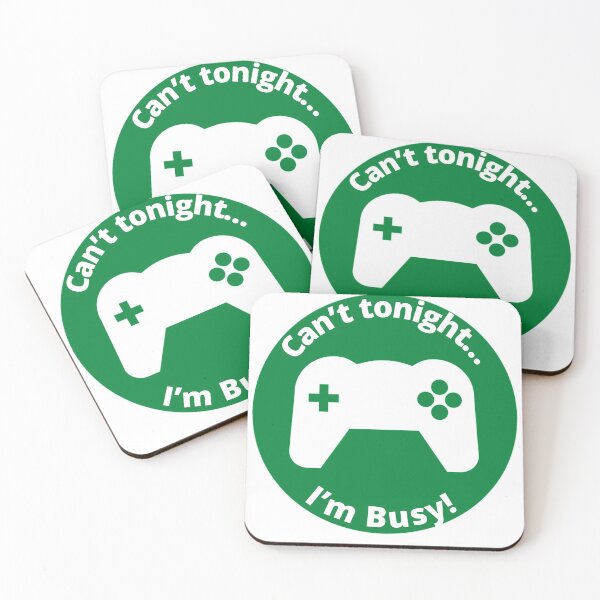 Item preview, Can’t tonight, I’m busy. Green background. designed and sold by shyflamingo.