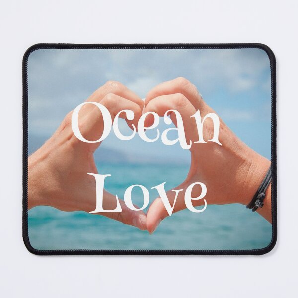 Item preview, Filtered Ocean photo with heart hands designed and sold by janraydesigns.