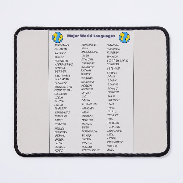 Item preview, Major World Languages designed and sold by janraydesigns.