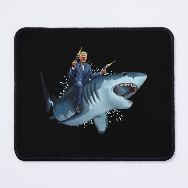 Item preview, President Trump On A Shark designed and sold by Meliafroggy.