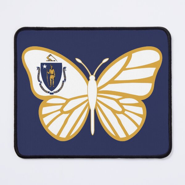 Item preview, State of Massachusetts Flag Butterfly designed and sold by Gsallicat.
