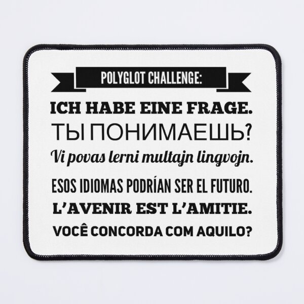 Item preview, Polyglot Challenge designed and sold by janraydesigns.