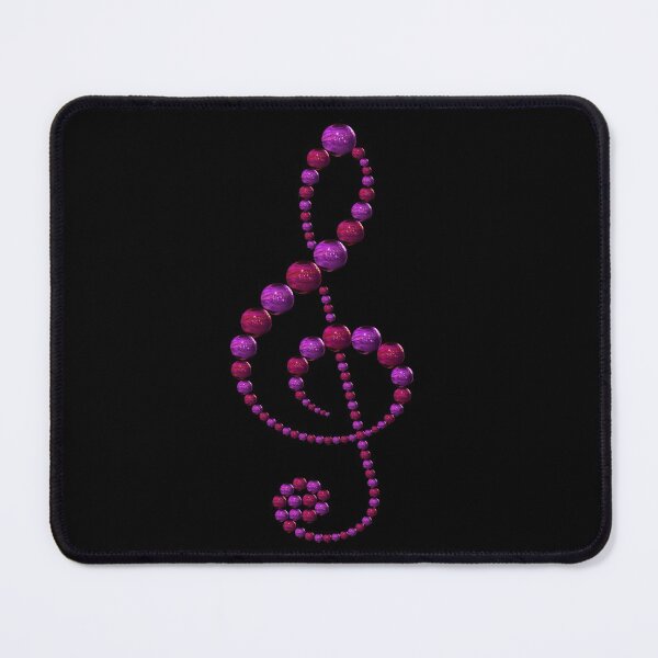 Item preview, Purple and pink treble clef in pearls designed and sold by Astralia.