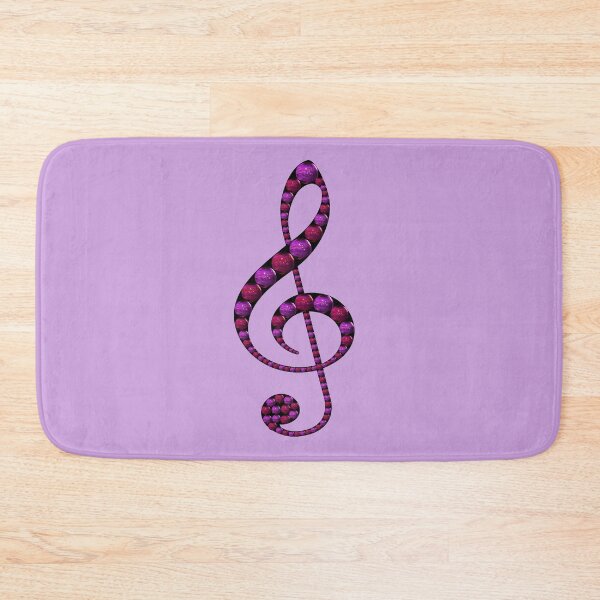 Item preview, Purple and pink treble clef in pearls designed and sold by Astralia.