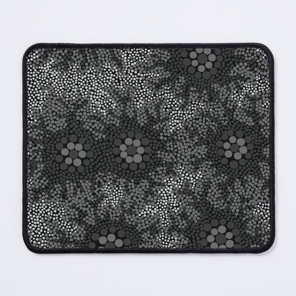 Item preview, Aboriginal Art Authentic - Waterhole Dreaming B&W designed and sold by HogarthArts.