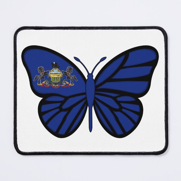 Item preview, State of Pennsylvania Flag Butterfly On White designed and sold by Gsallicat.
