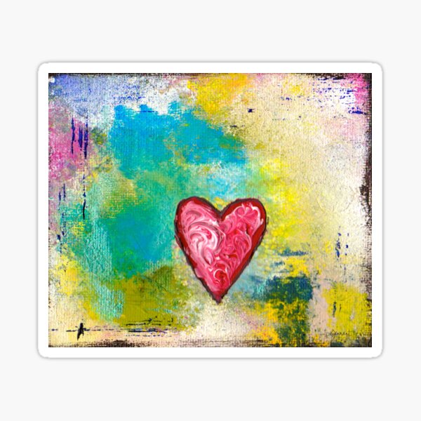 A SIMPLE HEART Sticker