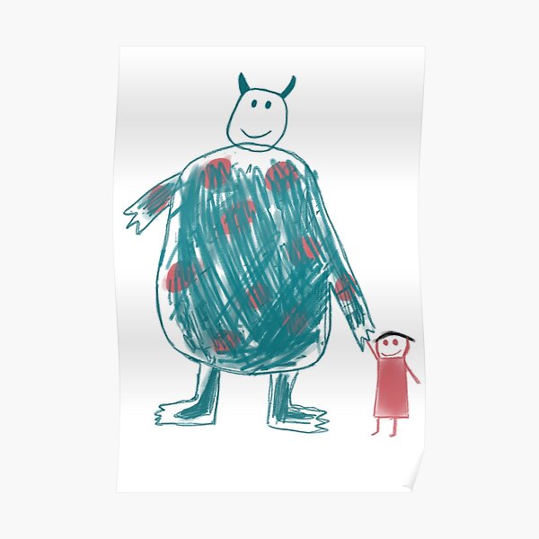 Boos Zeichnung Poster