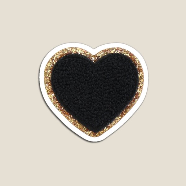 Noir Glitter Heart Patch | Embroidered Patch - Stoney Clover Lane