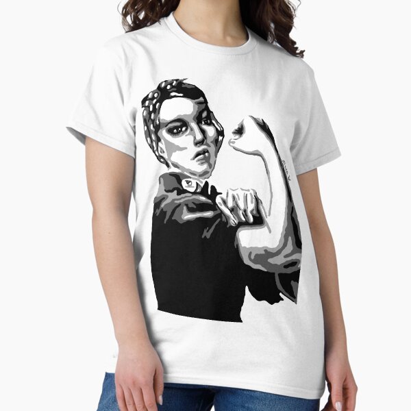 Item preview, 'We Can Do It!' Black and White Portrait designed and sold by falloutalexa00.