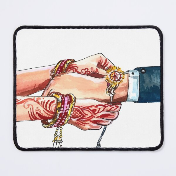 Item preview, Hand draw watercolor raksha bandhan celebration designed and sold by idalxal.