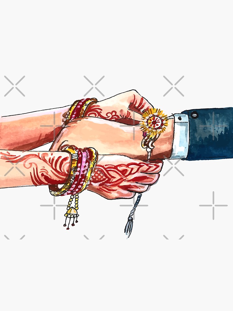 Easy way to draw tying raksha bandhan in hand | Pencil sketch for beginner  | easy drawing tutorial - YouTube