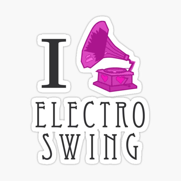 Electro Swing Stickers For Sale | Redbubble