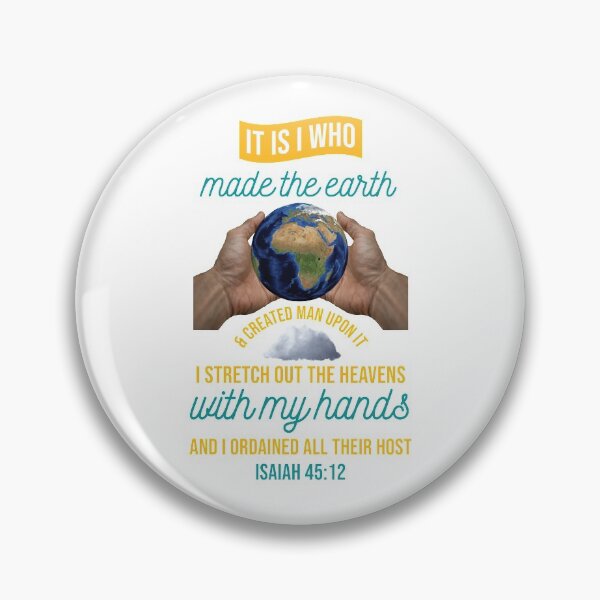 Item preview, Isaiah 45:12 Bible Verse designed and sold by garmentoffaith.