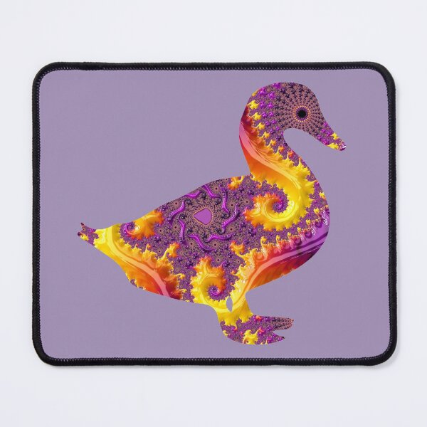 Item preview, Purple and Gold Fractal Duck designed and sold by Elisabeth Lucas.