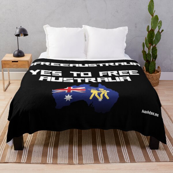 Item preview, #freeaustralia Freedom for Australia - Free Australia, TShirt, Hat, Bags, Mask, hashtag, White Print designed and sold by hashteeme.