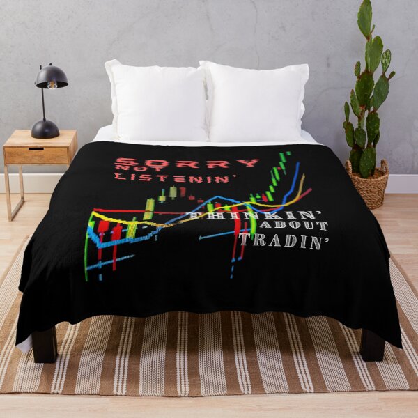 Item preview, Funny Day Trading Quote Stock Market Buying Selling Graph Sorry not Listening Thinking about Trading Gift designed and sold by DKA-2ndBoy.