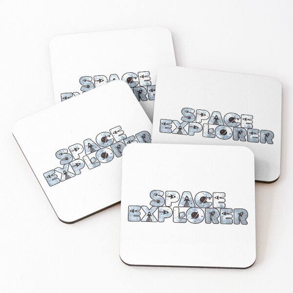 Item preview, Space Explorer B&W - Space and Cute Starships designed and sold by Chubuter.